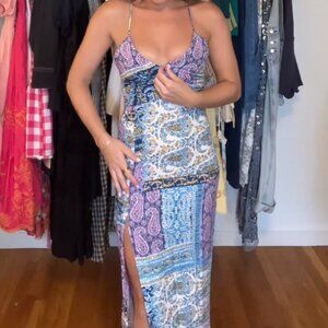 Zara Paisley Patterned Maxi Dress